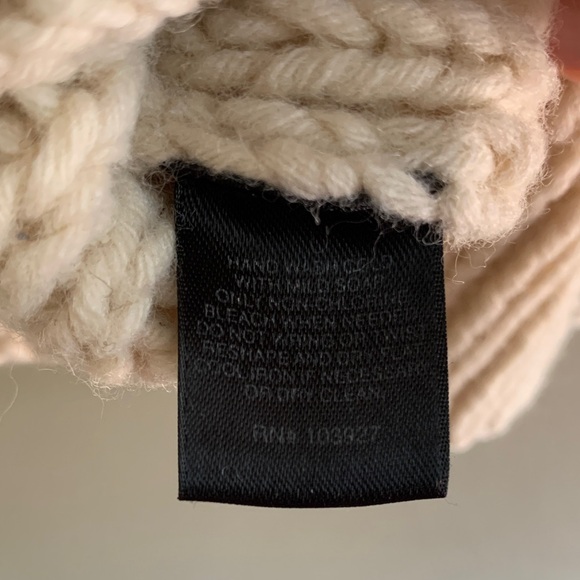 MARC JACOBS Cozy Cream Chunky Knit Turtleneck Sweater top - Size M - Picture 8 of 10